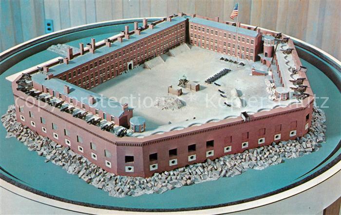 Charleston South Carolina Fort Sumter National Monument Scale Model in the museu