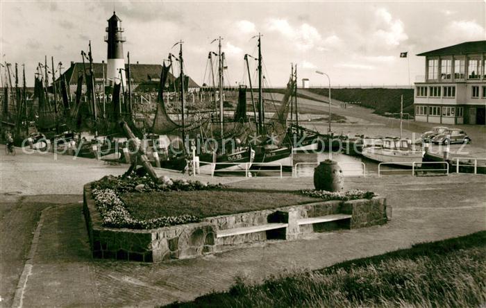 Buesum Nordseebad Alter Hafen Fischkutter Leuchtturm