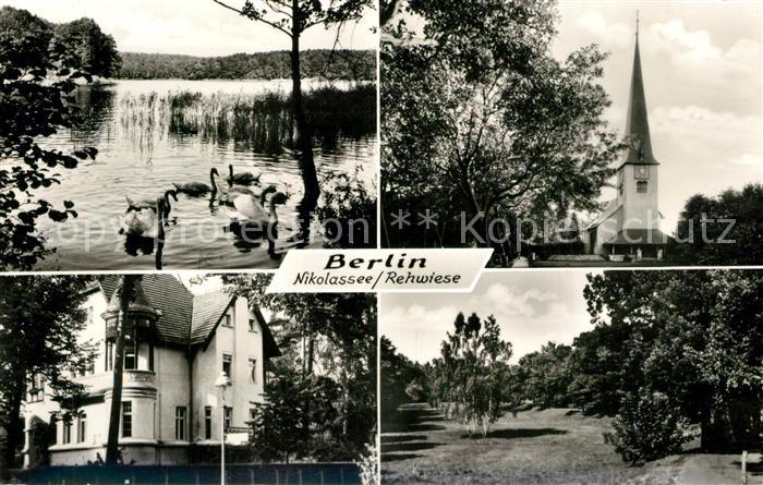 Nikolassee Schwaene Rehwiese Villa Kirche