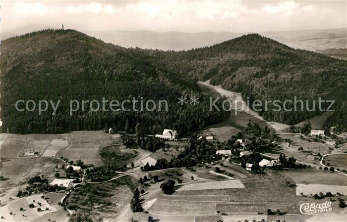 Schweigmatt mit Hohe Moehr und Gleichen Schwarzwald Fliegeraufnahme