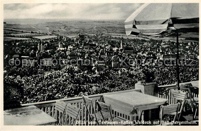 Bad Mergentheim Panorama Blick vom Terrassencafe Waldeck