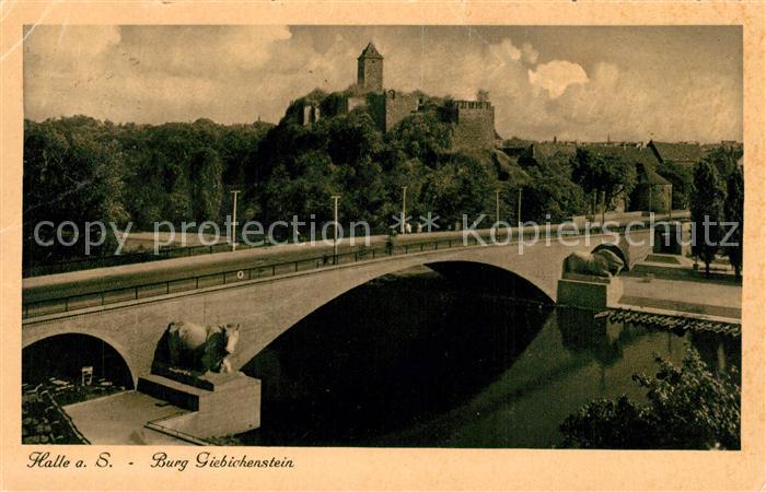 Halle Saale Bruecke Burg Giebichenstein