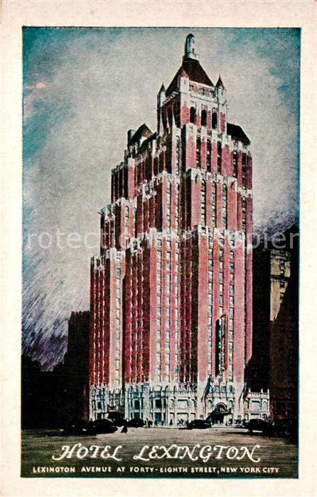 New York City Hotel Lexington Illustration