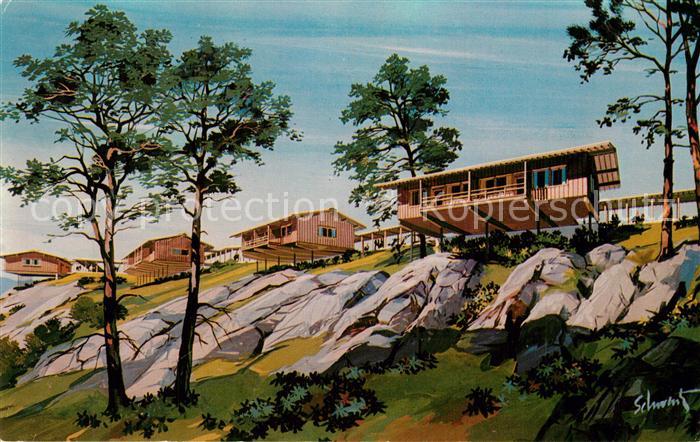 Hillburn The Motel on the Mountain Painting