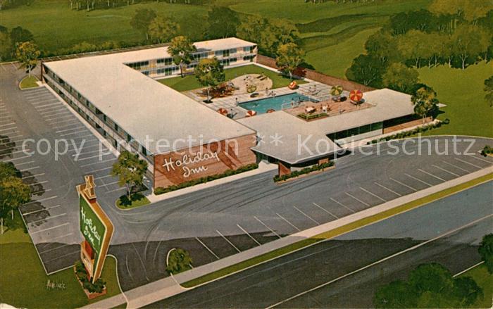 Louisville Kentucky Holiday Inn Motel aerial view