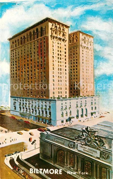 New York City Biltmore Hotel Illustration