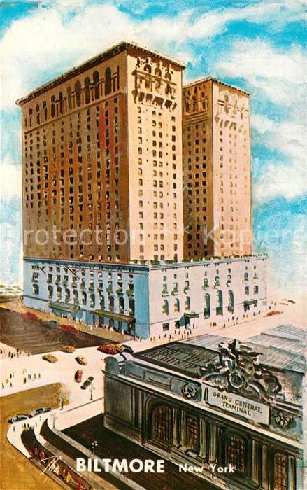 New York City Biltmore Hotel Illustration
