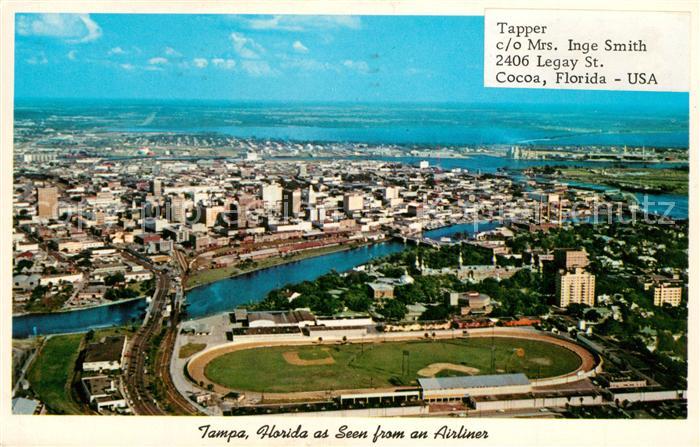 Tampa Florida as seen from an airliner