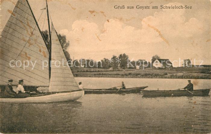Goyatz Segeln Bootfahren auf dem Schwielochsee
