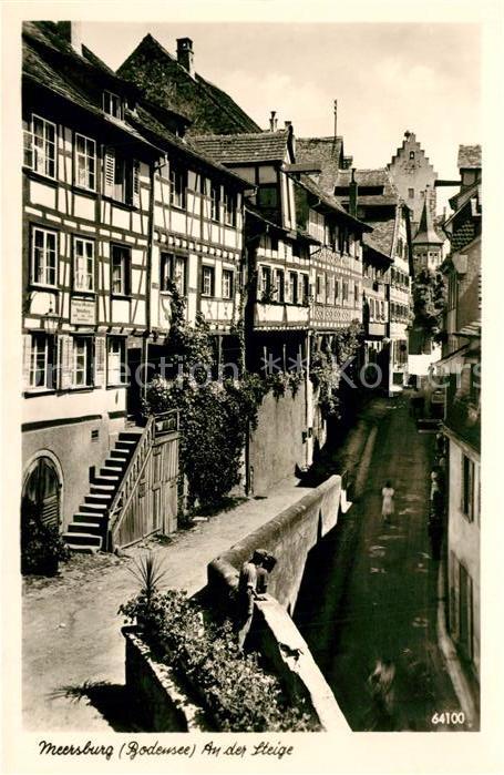 Meersburg Bodensee An der Steige Altstadt Fachwerkhaeuser