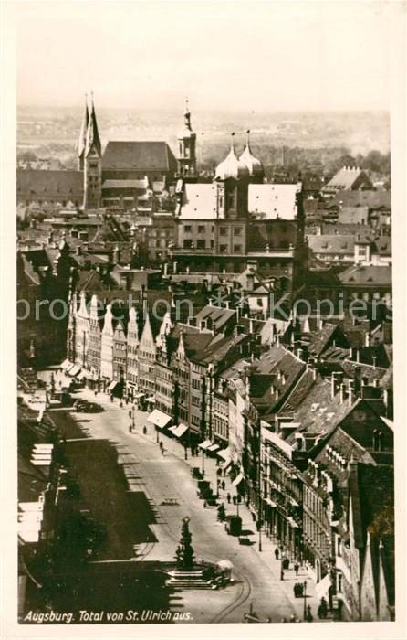 Augsburg Total von St Ulrich aus