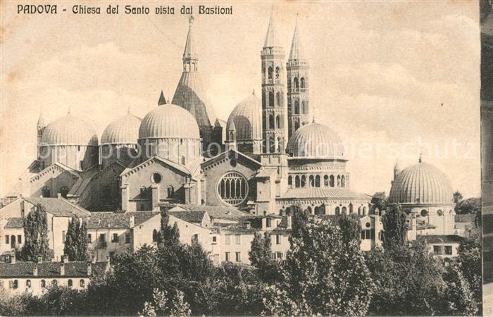 Padova Chiesa del Santo vista dal Bastioni