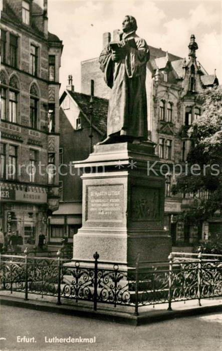 Erfurt Lutherdenkmal Statue