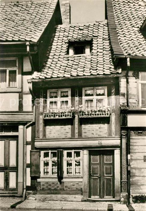 Wernigerode Harz Kleinstes Haus in der Stadt