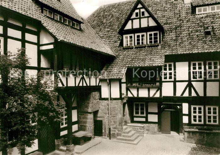 Ludwigstein Werleshausen Jugendburg Ludwigstein Burghof Fachwerkhaus