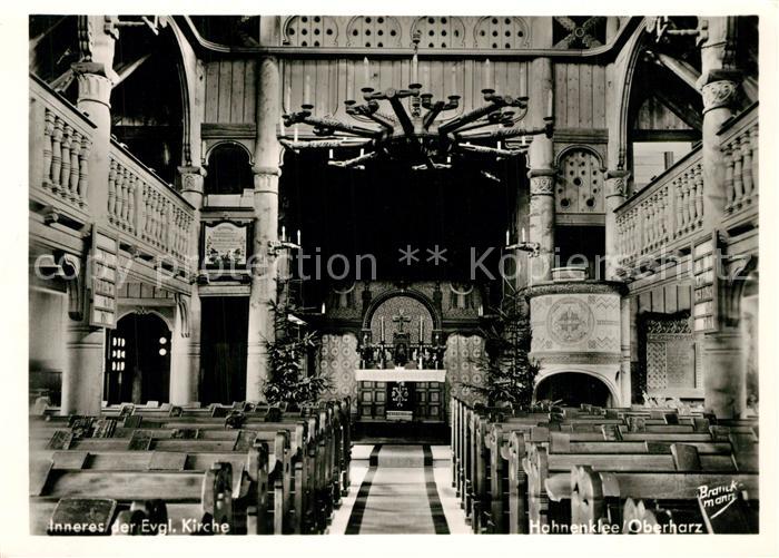 Hahnenklee-Bockswiese Harz Inneres der evangelischen Kirche