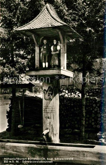 Roetenbach Baden Schwarzwaldbrunnen Hoehenluftkurort Schwarzwald