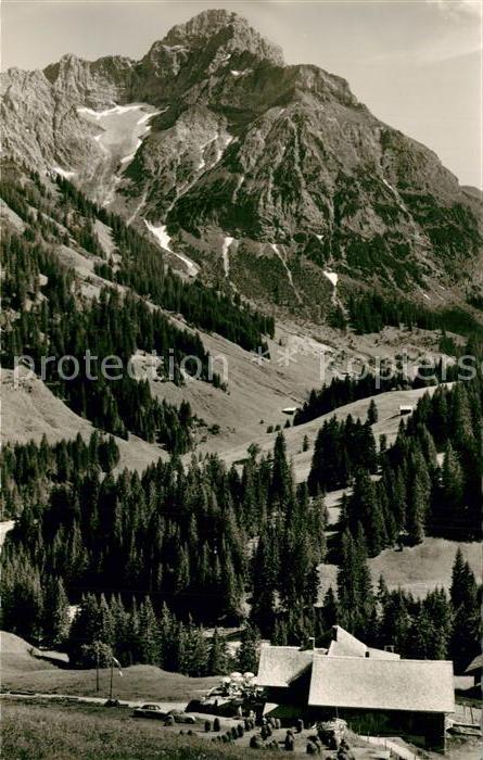 Baad Mittelberg Kleinwalsertal Starzelhaus Berggaststaette Jausenstation mit Wid