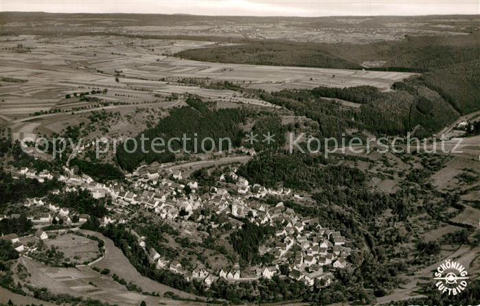 Wildberg Schwarzwald Luftkurort Fliegeraufnahme