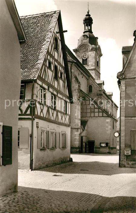 Hersbruck Altstadt Gasse Fachwerkhaus Evangelische Stadtkirche