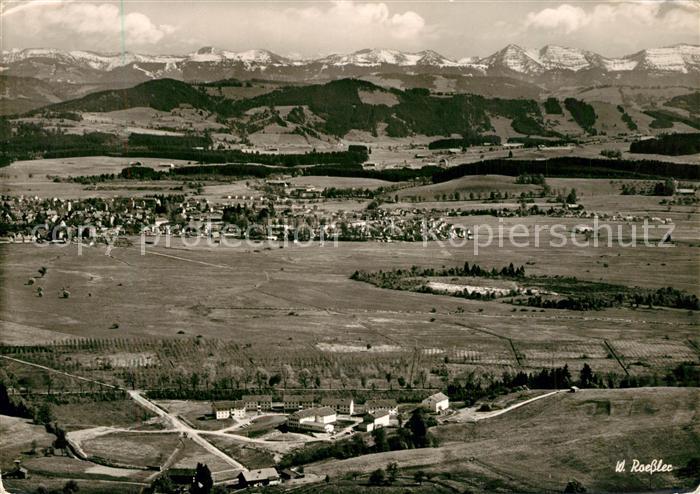 Neutrauchburg Kuranstalt Alpenblick Alpenpanorama Fliegeraufnahme