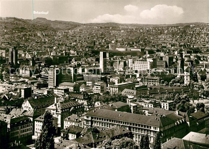 Stuttgart Stadtpanorama mit Blickzum Birkenkopf