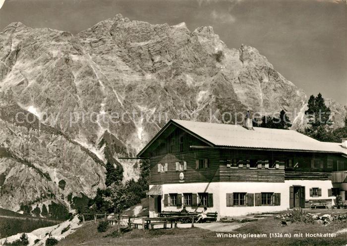 Ramsau Berchtesgaden Wimbachgriesalm mit Hochkalter Berchtesgadener Alpen