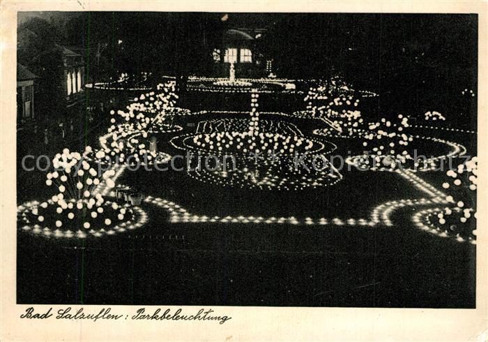 Bad Salzuflen Parkbeleuchtung Nachtaufnahme