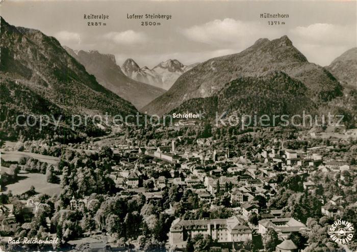 Bad Reichenhall Gesamtansicht mit Alpenpanorama Fliegeraufnahme
