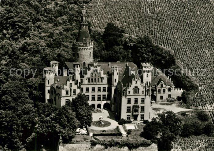 Bad Hoenningen Restaurationsbetrieb Schloss Arenfels Schlossklause Fliegeraufnah