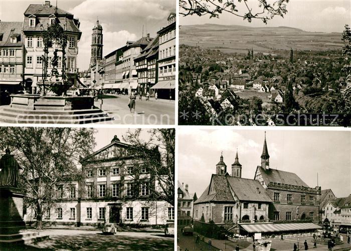 Goettingen Niedersachsen Gaenselieselbrunnen Panorama Hainberg Aula Universitaet