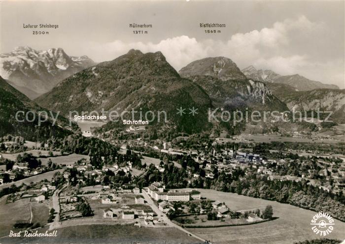 Bad Reichenhall Gesamtansicht mit Alpenpanorama Fliegeraufnahme