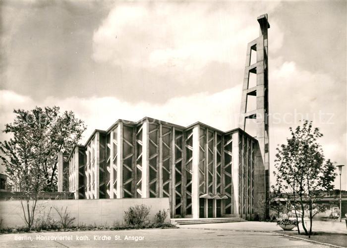 Berlin Hansaviertel Katholische Kirche St Ansgar