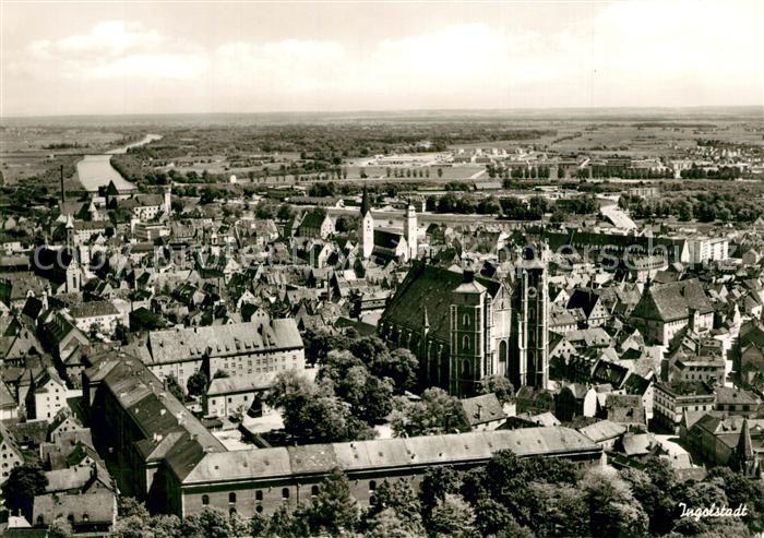 Ingolstadt Donau Stadtpanorama Fliegeraufnahme