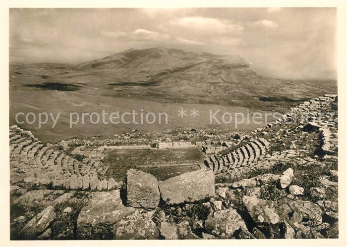 Segesta Amphitheater 4. Jhdt. v. Chr. Weltkunstkarte Nr 896