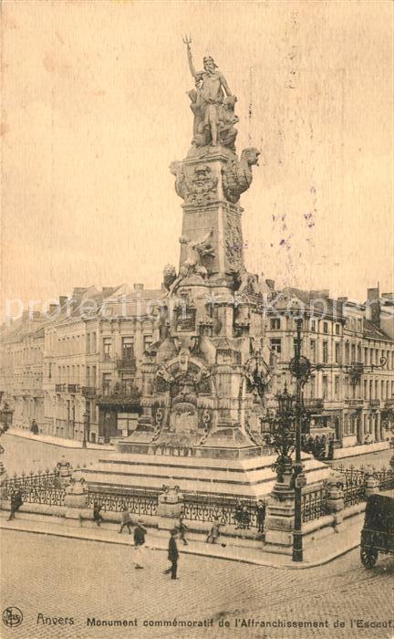 Anvers Antwerpen Monument commémoratif de l'Affranchissement de l'Escaut
