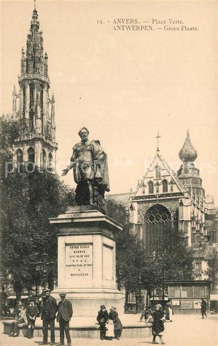 Anvers Antwerpen Place Verte Monument