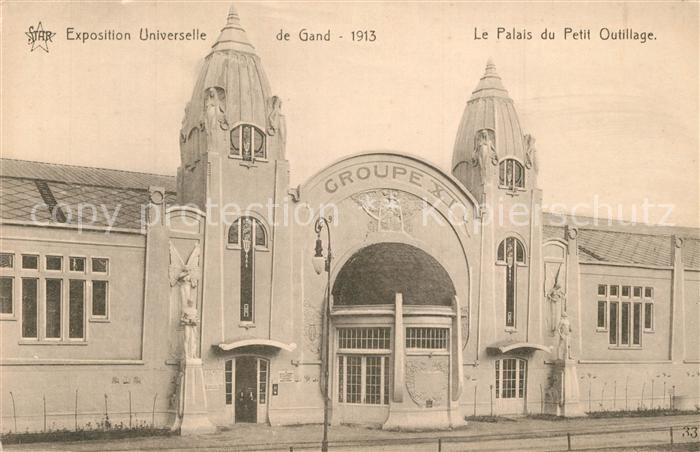 Gand Belgien Exposition Internationale et Universelle Palais du Petit Outillage