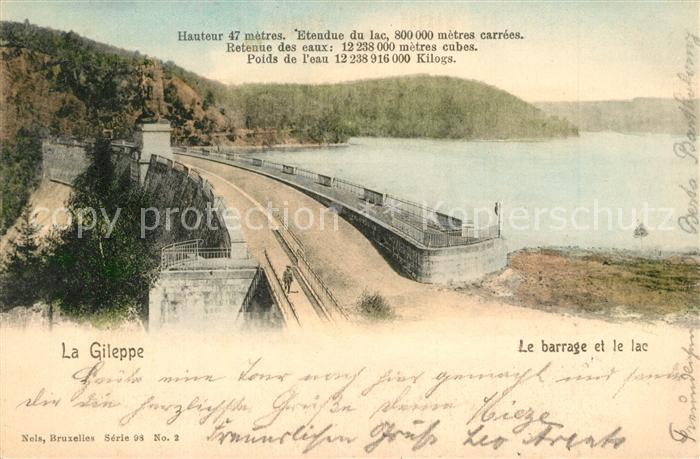 La Gileppe Le barrage et le Lac