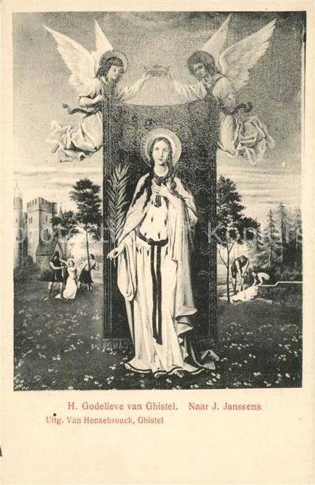 Ghistel H. Godelieve naar J. Janssens Heiligenbild