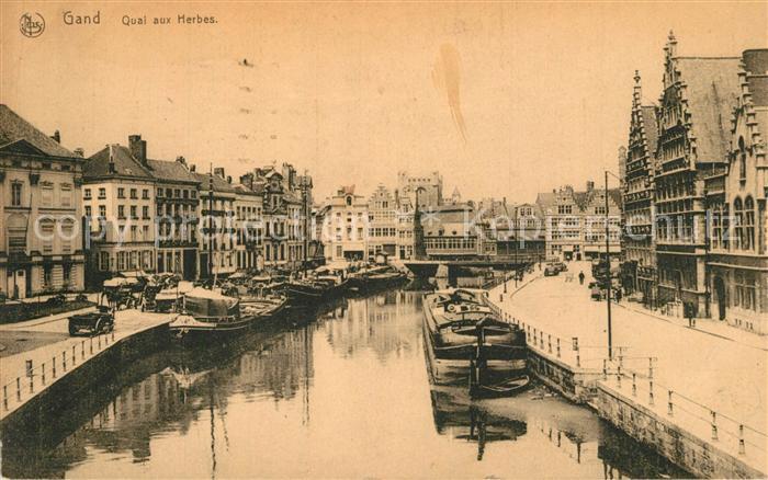 Gand Belgien Quai aux Herbes