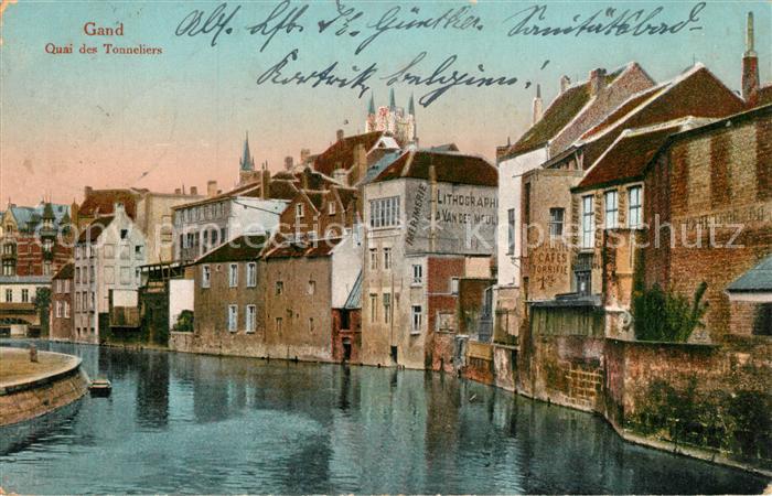 Gand Belgien Quai des Tonneliers