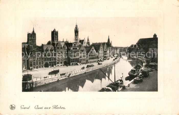 Gand Belgien Quai aux Herbes
