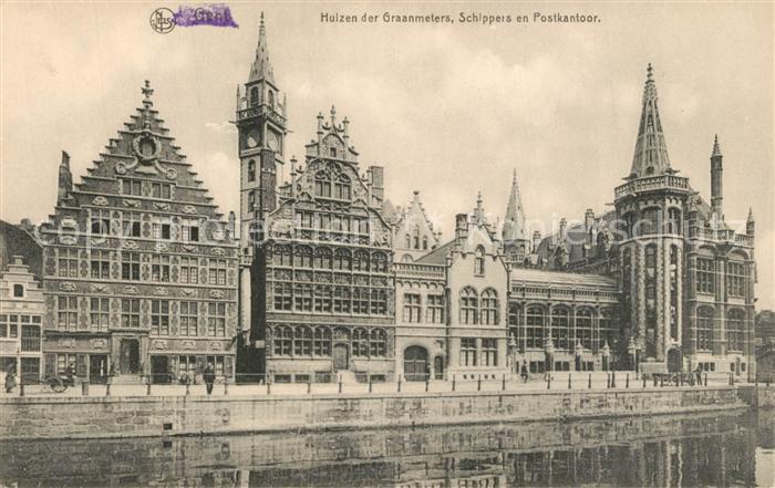Gent Gand Flandre Huizen der Graanmeters Schippers en Postkantoor Serie 3 No 55