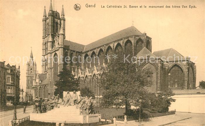 Gand Belgien Cathedrale Saint Bavon Monument des Frères Van Eyck