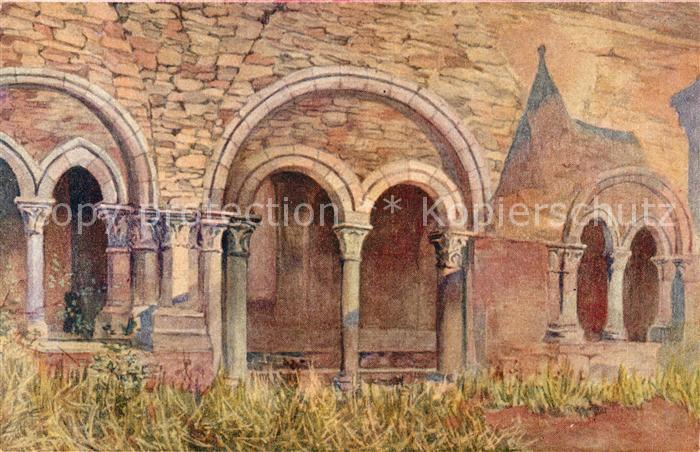 Gand Belgien Abbaye Saint Bavon Peinture Kuenstlerkarte
