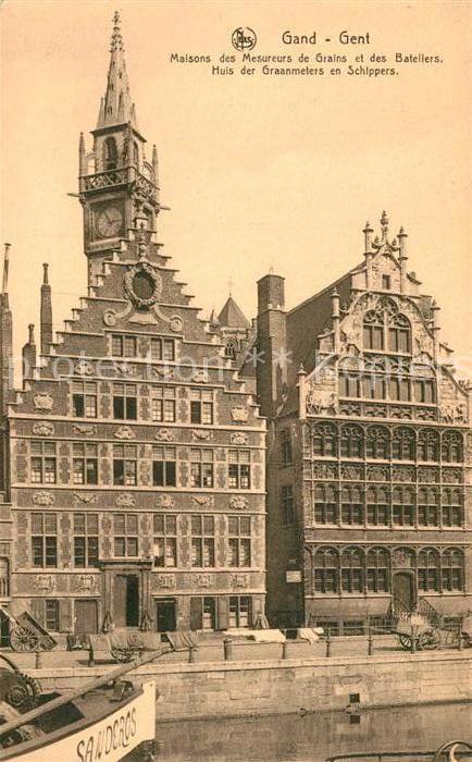 Gand Belgien Maisons des Mesureurs de Grains et des Bateliers Serie 3 No 39