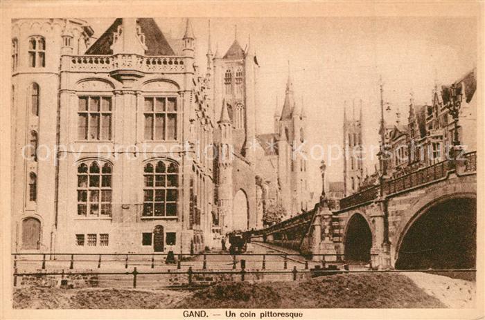 Gand Belgien Un coin pittoresque