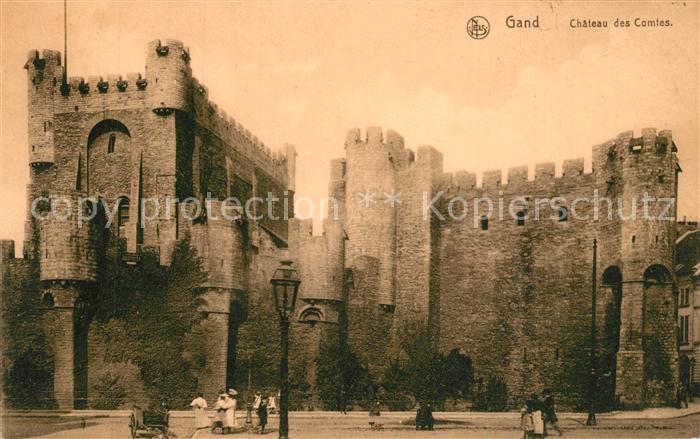 Gand Belgien Chateau des Comtes Schloss Serie Gand No. 54