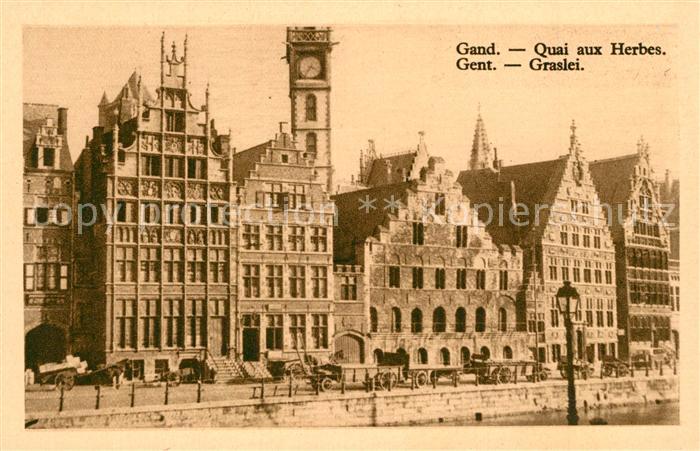 Gand Belgien Quai aux Herbes